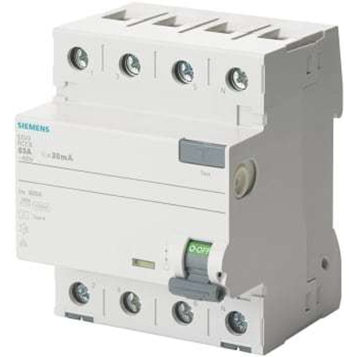 Siemens Fejlstrømsafbryder PFI 63A 4P 300mA, 10 kA, 5SV3646-6