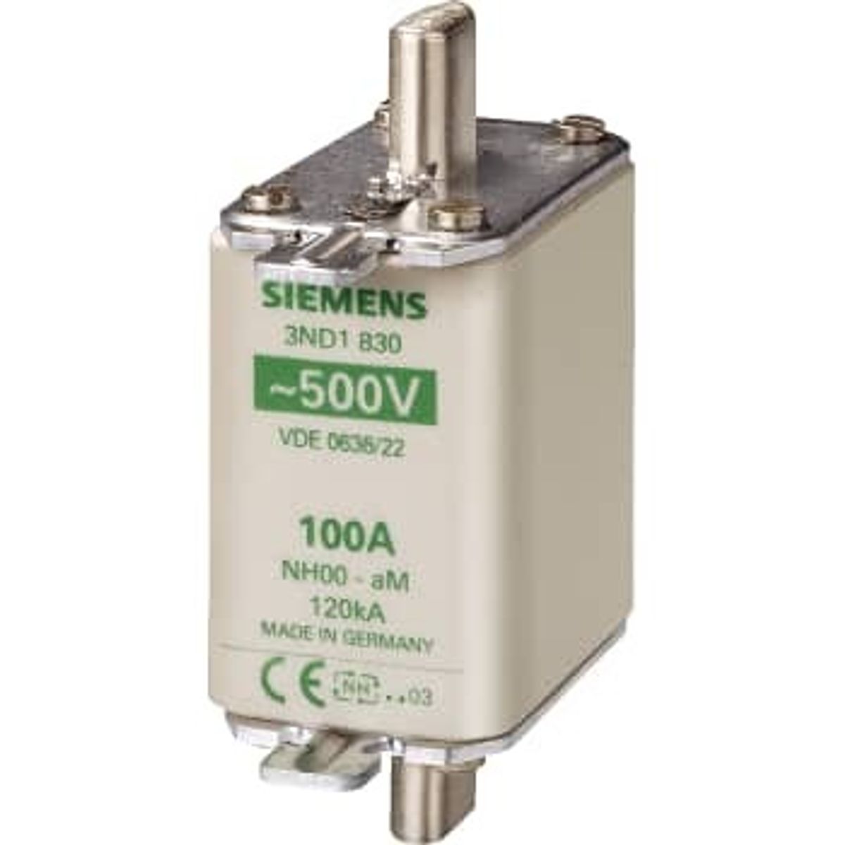 Siemens Sikring nh 00-am 125a 500v (3 stk)