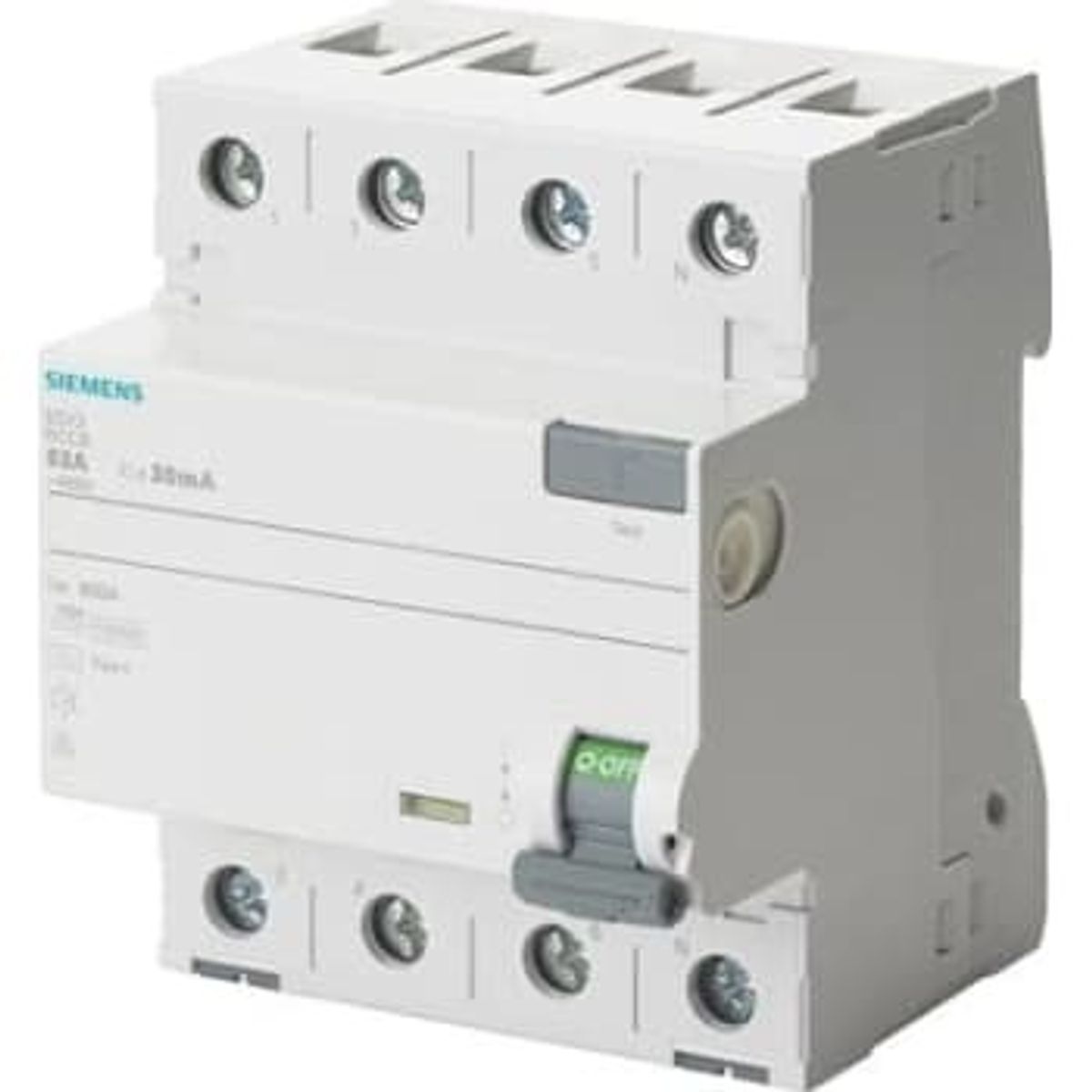 Siemens Fejlstrømsafbryder PFI 40A, 4P, 300mA, korttidsforsinket, Type A