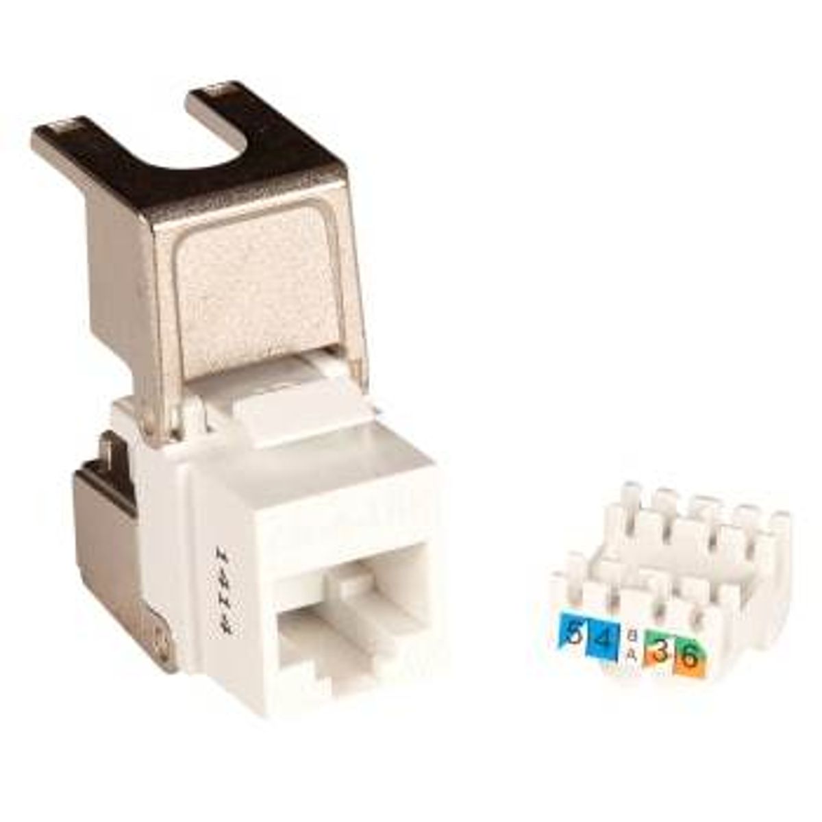 Lan-com Konnektor Keystone Pro UTP Kat.6A RJ45 flip jack, bulk (150 stk)