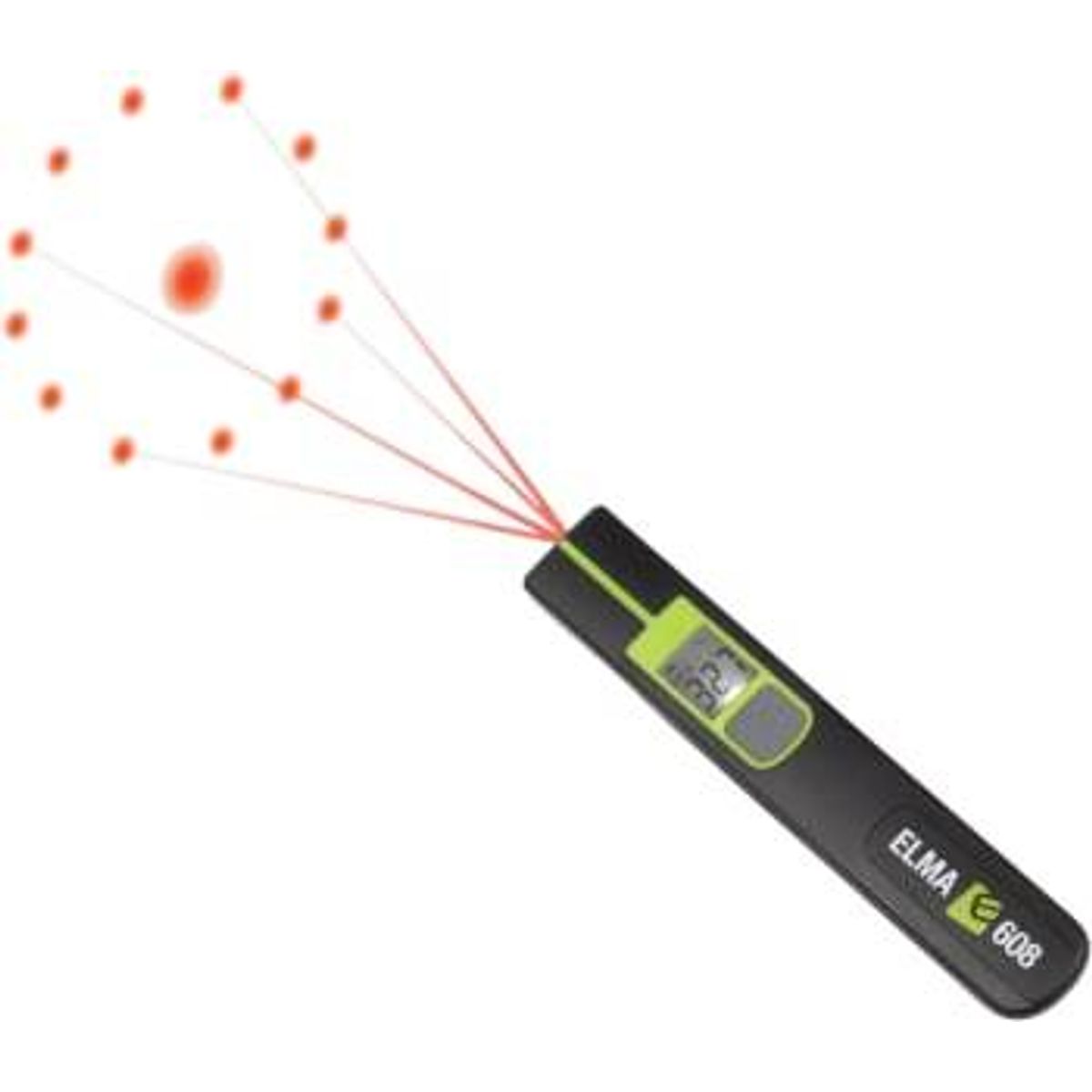 ELMA 608 infrarødt mini-termometer i penformat