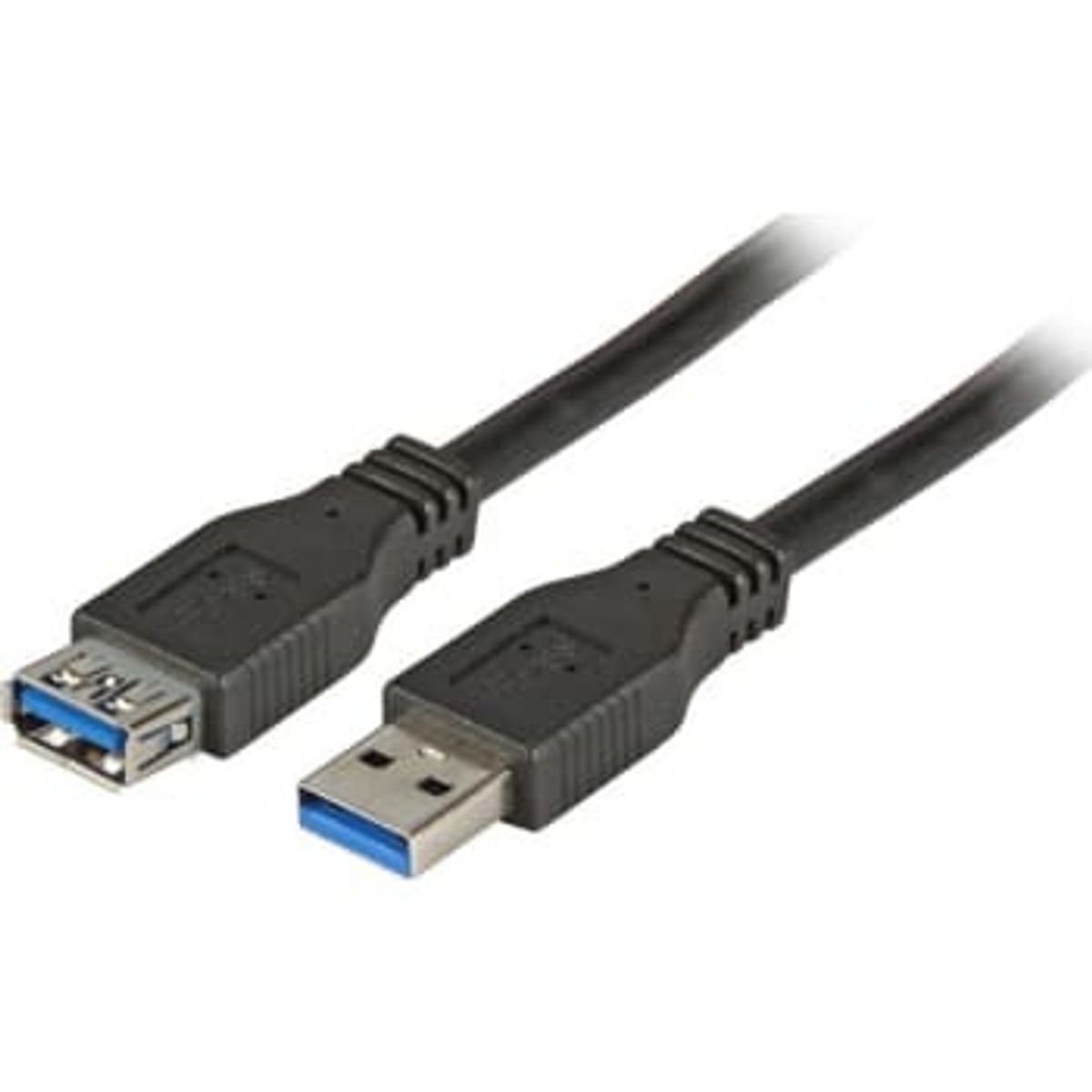 EFB Kabel USB3.0 USB-A/USB-A han/hun 1,8M sort