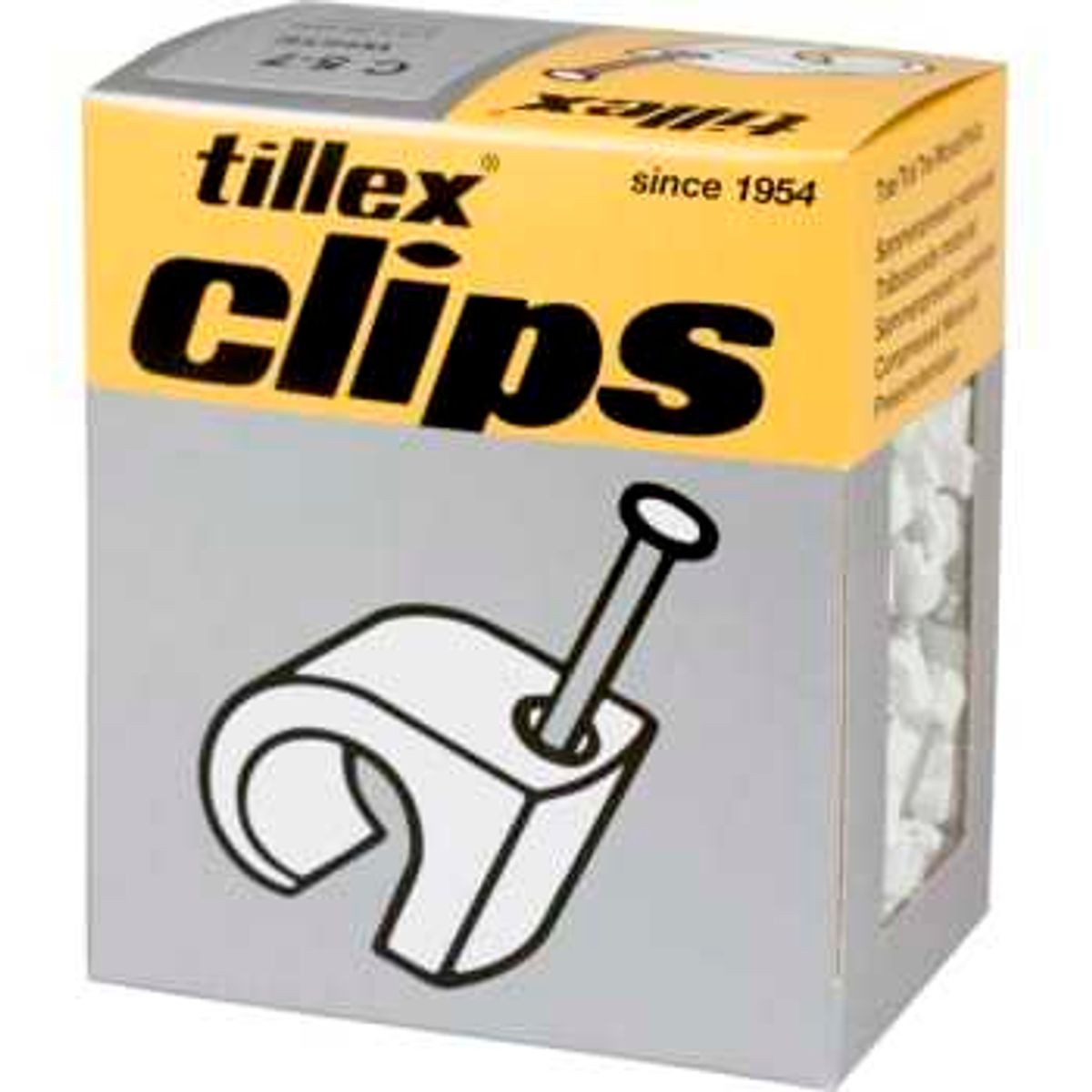 Tillex Clips 5-7/20mm-500 hvid (500 stk)