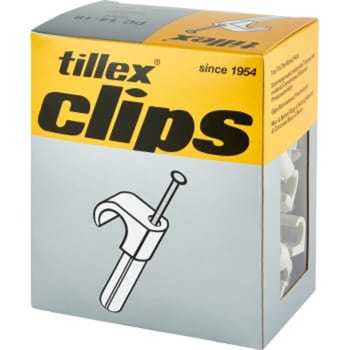 Tillex Plugs clips 14-18/40mm-100 gr&aring; (100 stk)