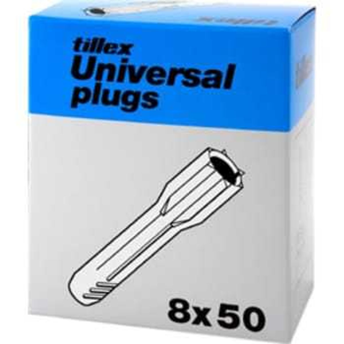 Tillex Plugs uni up8 8x50mm-100 gr&aring; (100 stk)