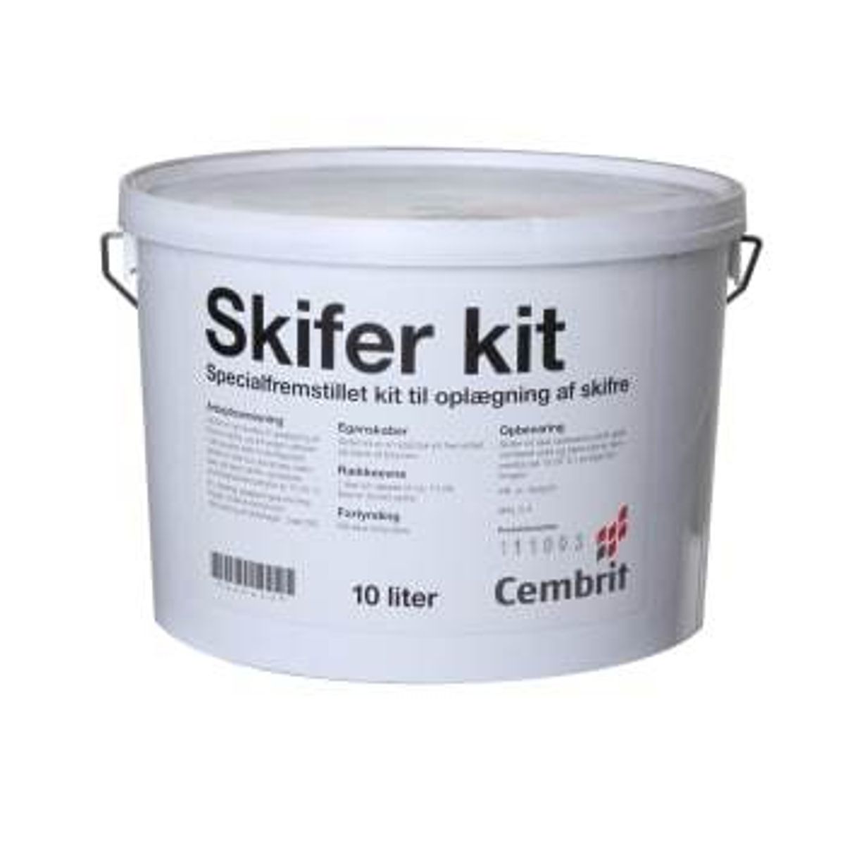 Cembrit skiferkit spand à 10 liter. Til natur/fibercementskifer