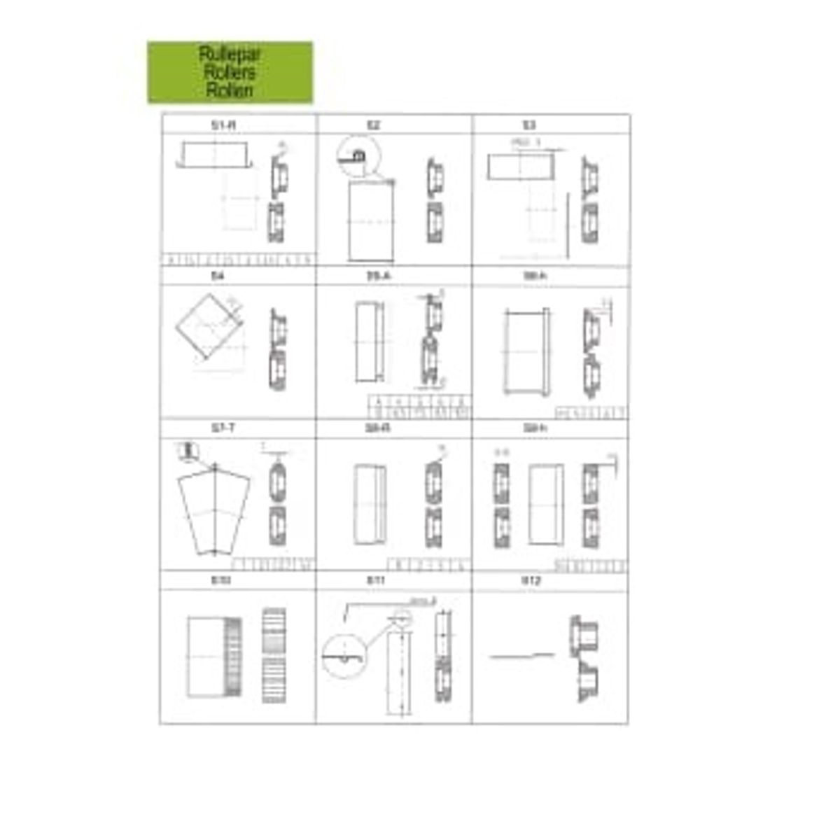 Rullepar HM S1-1,5 R=1,5mm (Nr 0) til sikke- og bertlemaskine