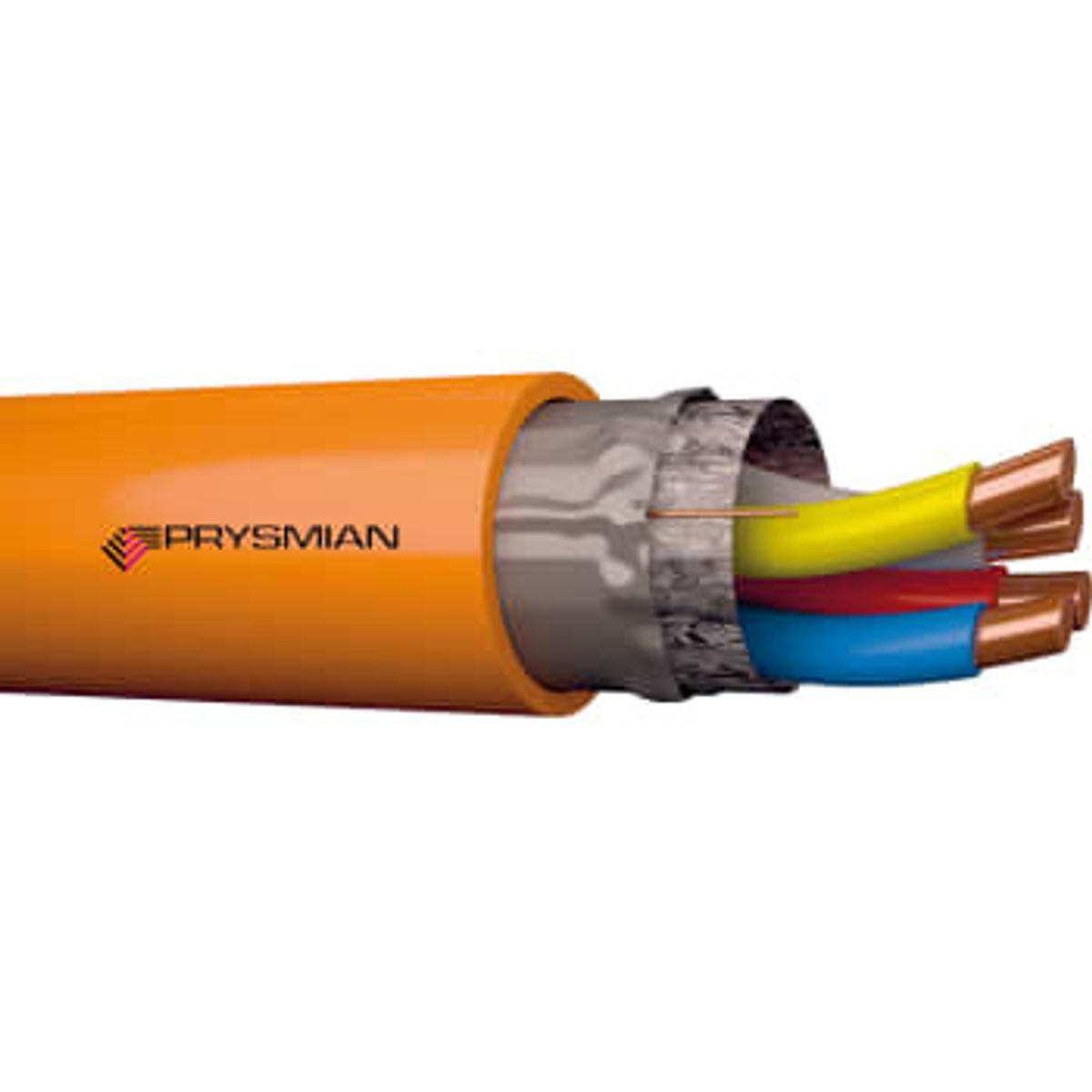 Prysmian Funktionssikkerkabel E30 FE180 JE-H(ST)H 2x2x0,8 mm Orange T500 (500 mtr)