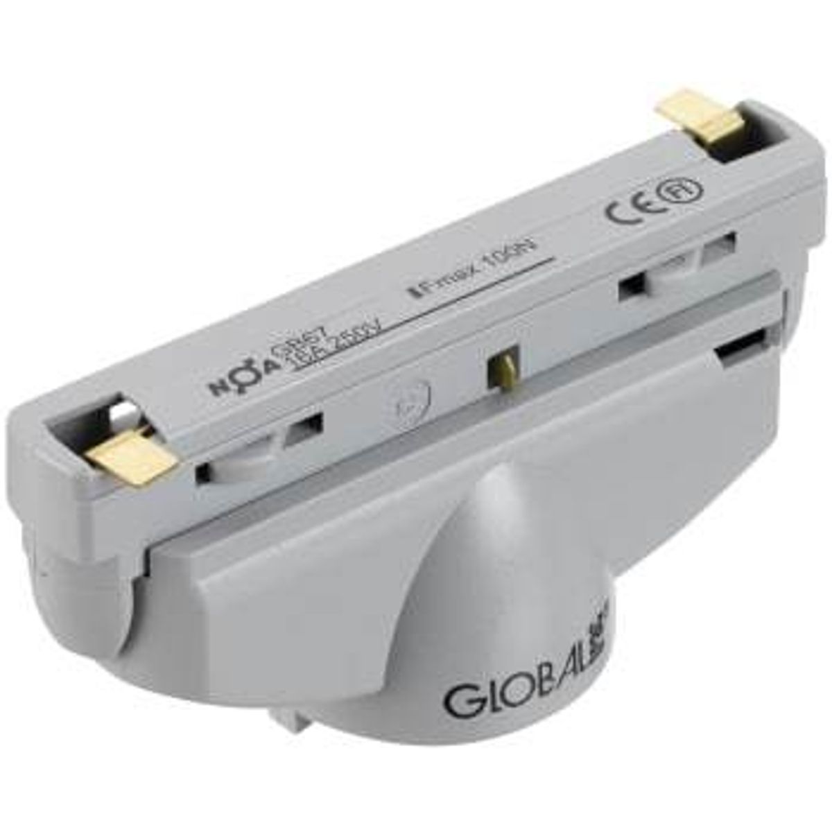 Global 1f adapter gb67 grå (10 stk)