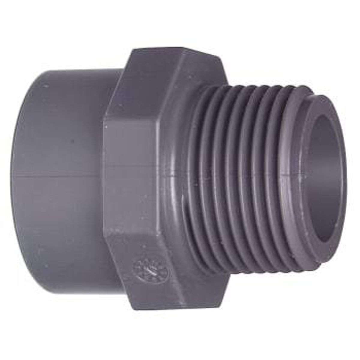 TP 63 mm x 2 PVC overgang muffe/nippel