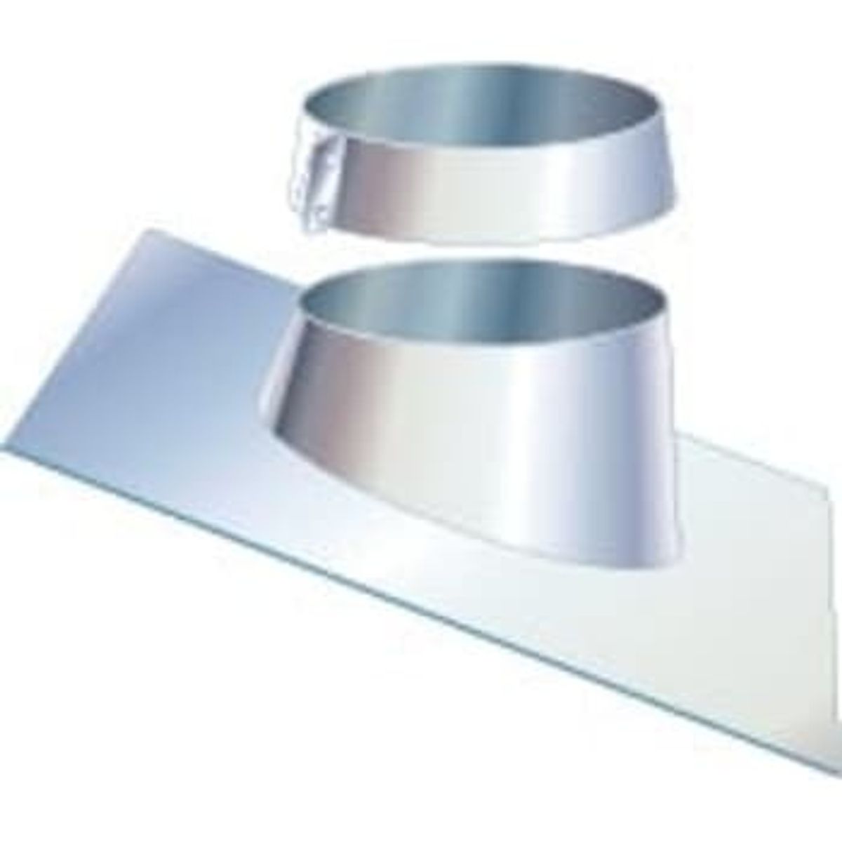 Kierulff Metalbestos skorsten uØ 180mm inddækning 5-32° aluminium