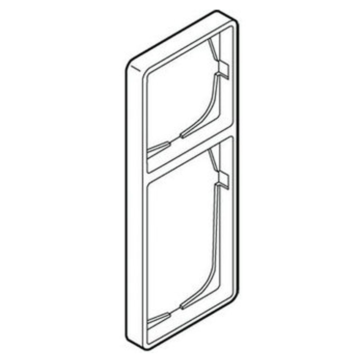 LK FUGA® ramme Baseline 50 2½ modul lysegrå