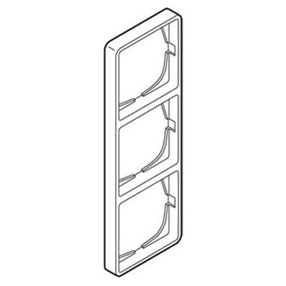 LK FUGA® ramme Baseline 50 3 modul hvid