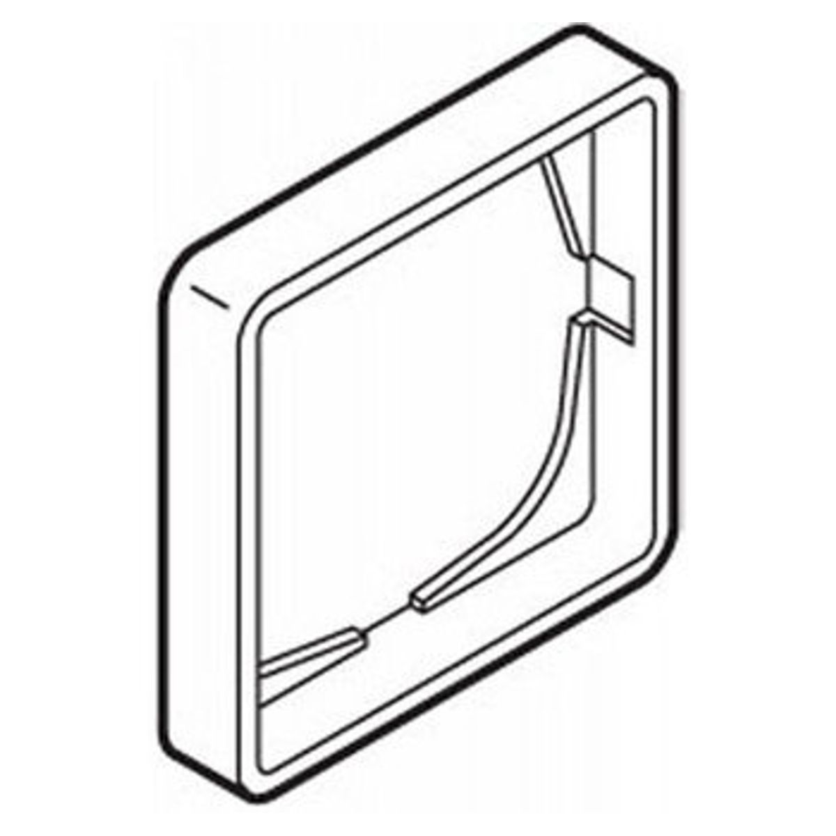 LK FUGA® ramme Baseline 50 1 modul lysegrå