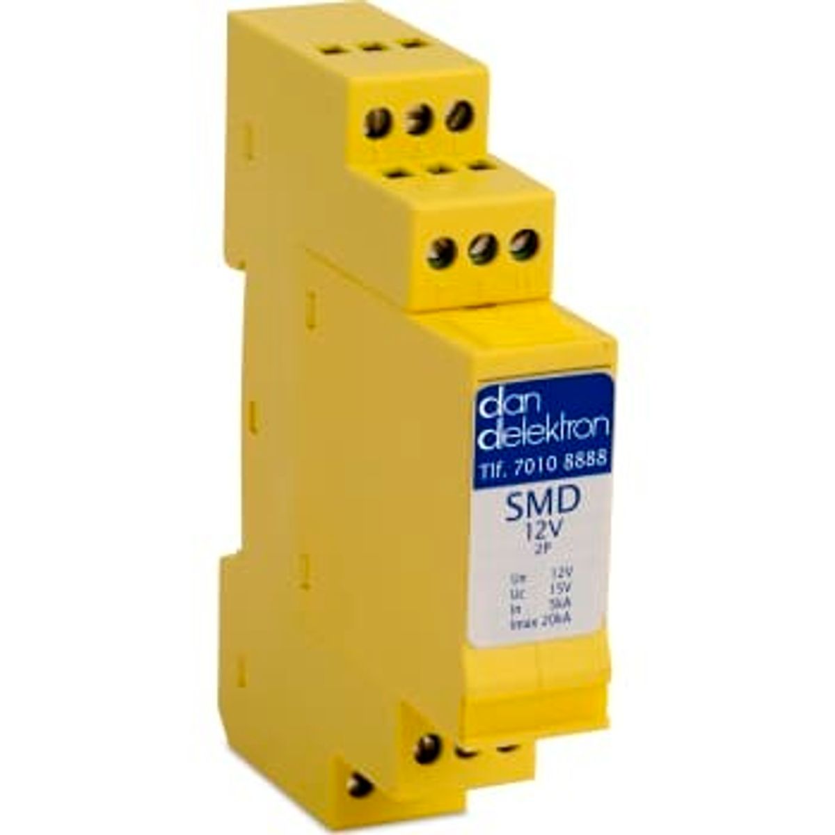 Dan Delektron Transientbeskyttelse SMD 12V 2Par f/din-skinne