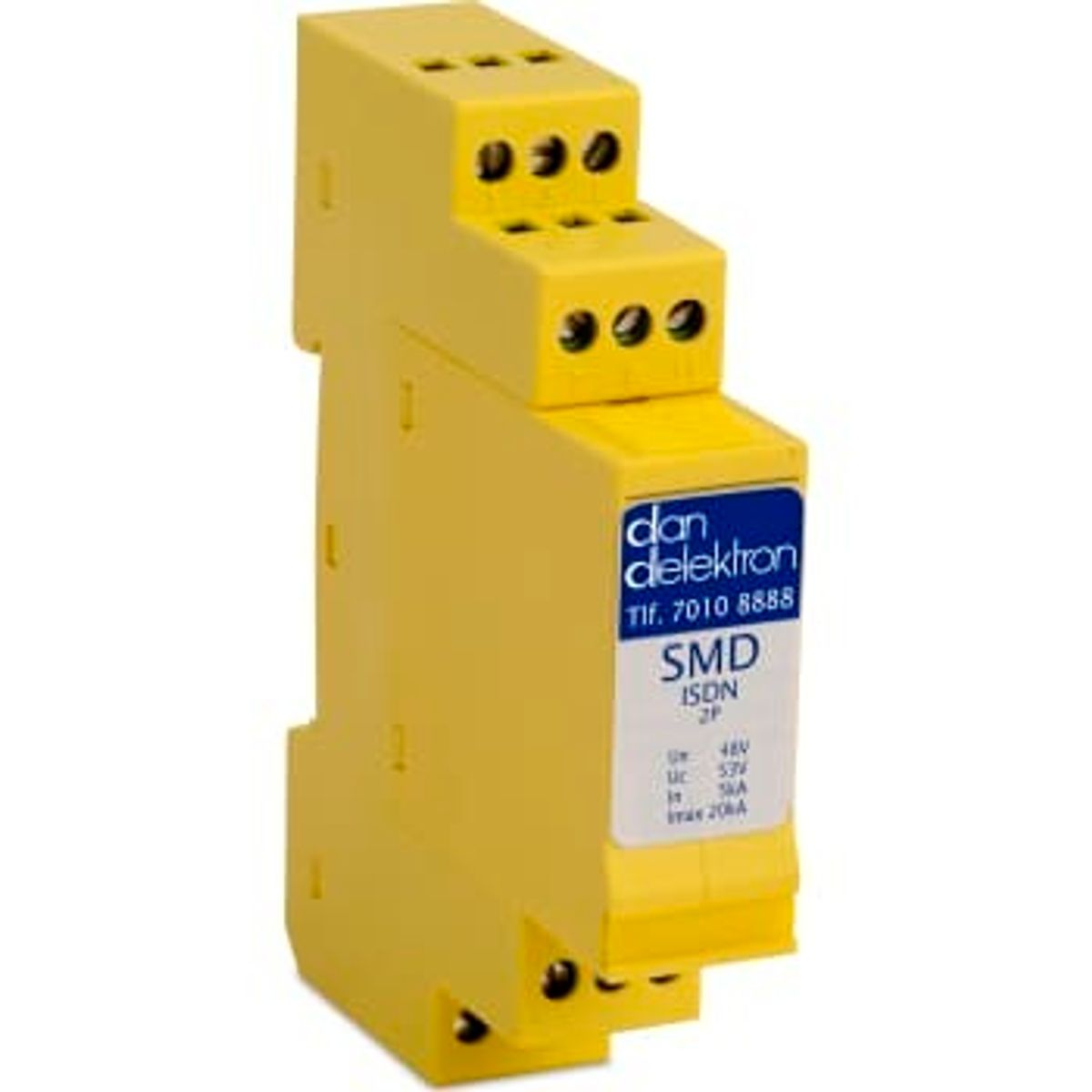 Dan Delektron Transientbeskyttelse SMD ISDN 2Par f/din-skinne.