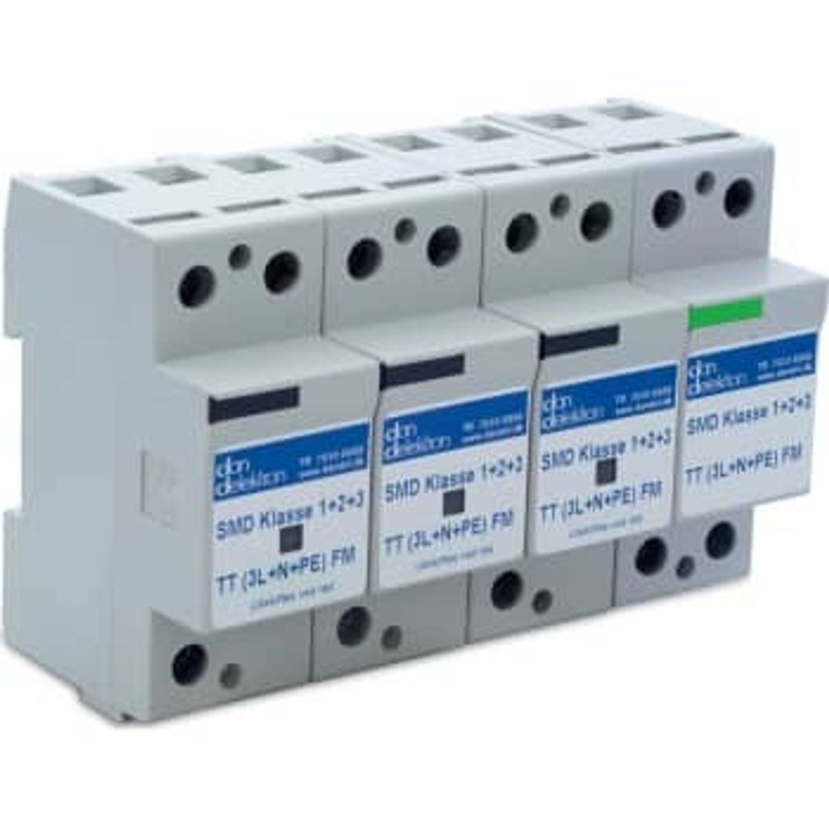 Dan Delektron Transientbeskyttelse SMD Klasse 1+2+3 TT/TNS-Net