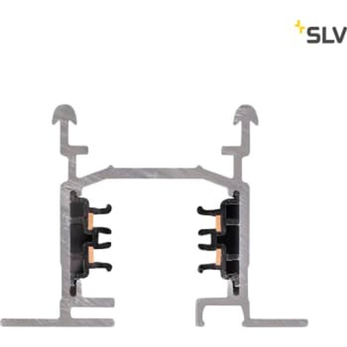 SLV EUTRAC 3-faset indbygningsskinne, trafikhvid, 2m