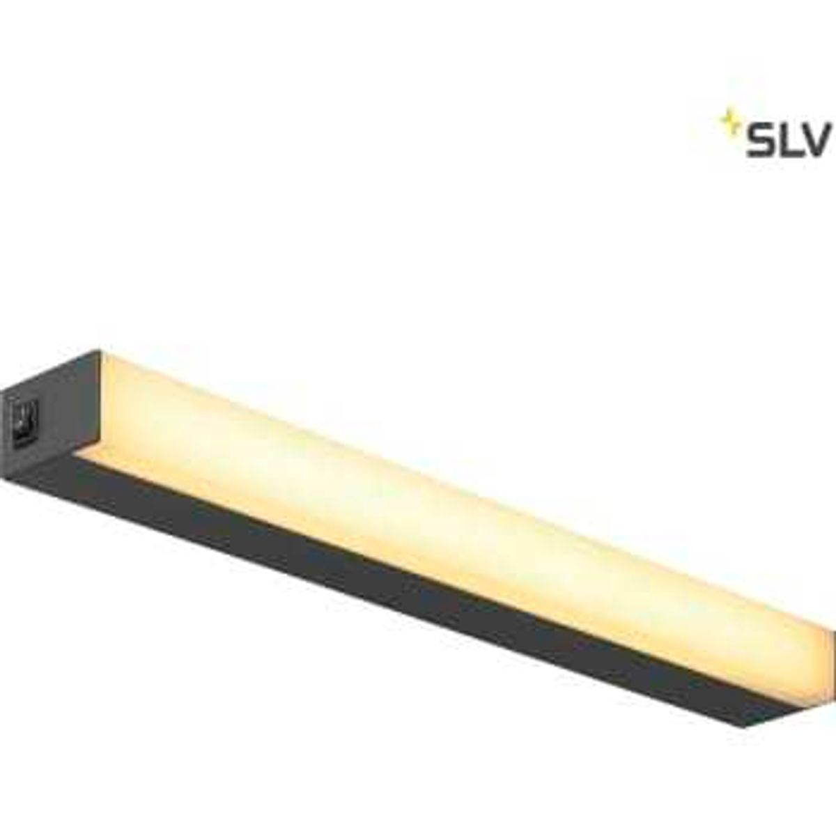 SLV SIGHT LED, væg- og loftlampe, med kontakt, 600mm, sort