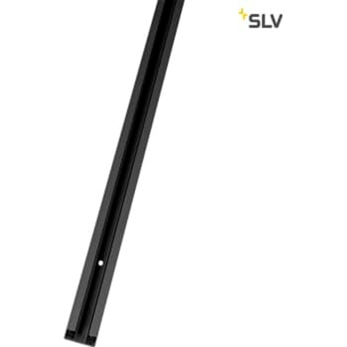 SLV Strømskinne 1F 230V, 3M, sort, påbygning