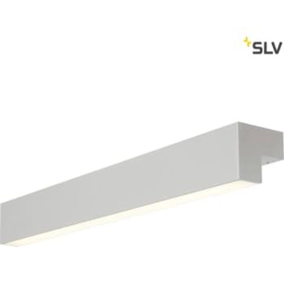 SLV Væg-/loftlampe L-Line 60, LED 3000K, 820 lumen, eloks.sølv, IP44