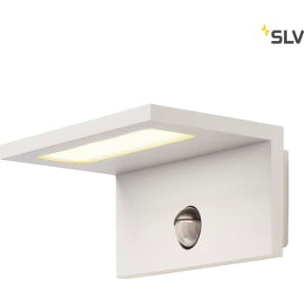 SLV Væglampe Angolux S, LED 7,6W 3000K, 500 lm, med sensor, hvid