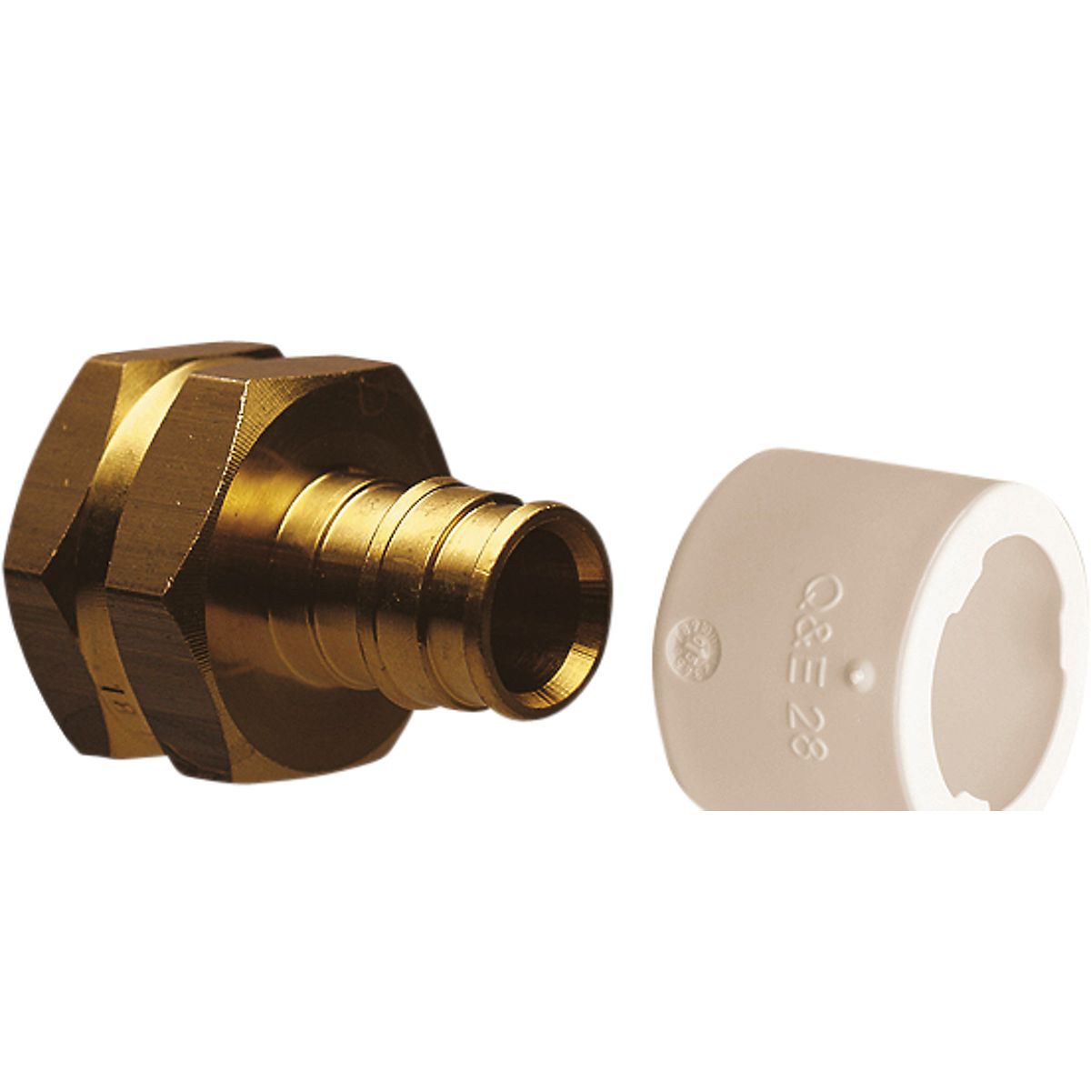 Uponor Quick & Easy overgangsmuffe 1/2''x 15 mm