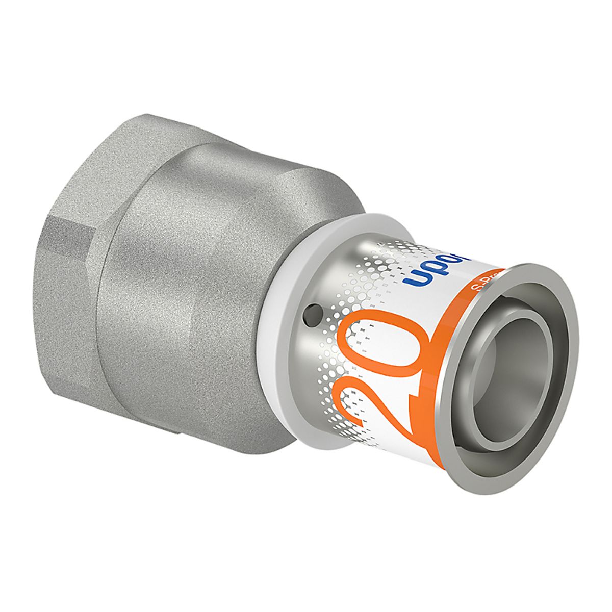 Uponor S-Press PLUS kobling med muffe 20 mm x 3/4''