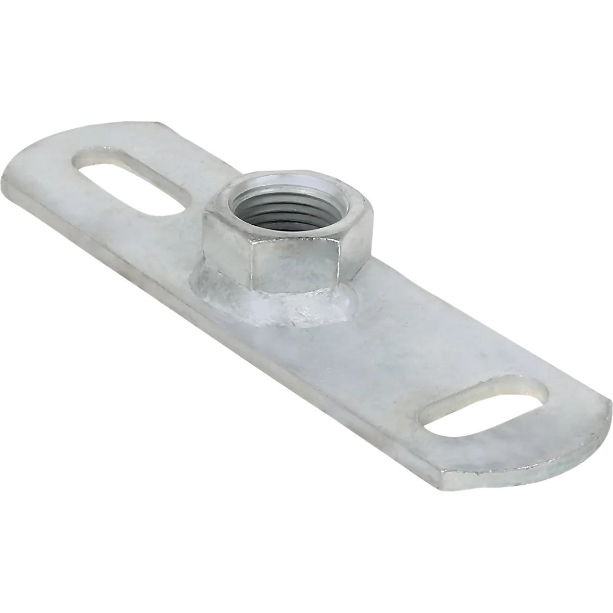 Walraven grundflange 1/2''. Elforzinket. 145x38mm med CO2 svejset muffe