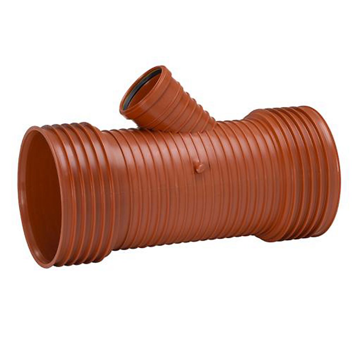 Uponor grenrør 45° 200/160mm for glat rør, Ultra Rib 2