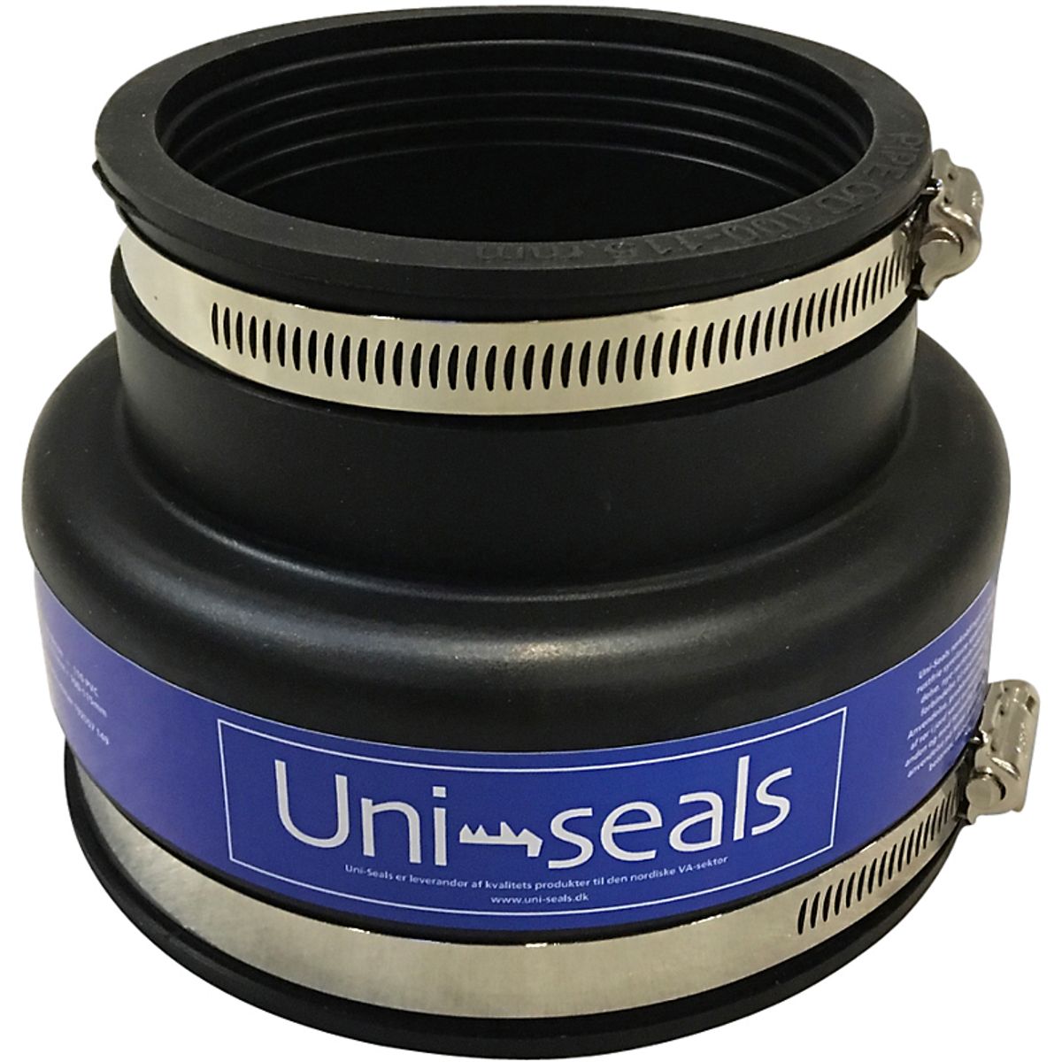 Uni-seals NAC rørkobling 300-325x360-385mm. 30cm beton, EPDM/AISI316. Anvendes til kloak- og afløbsrør i jord.