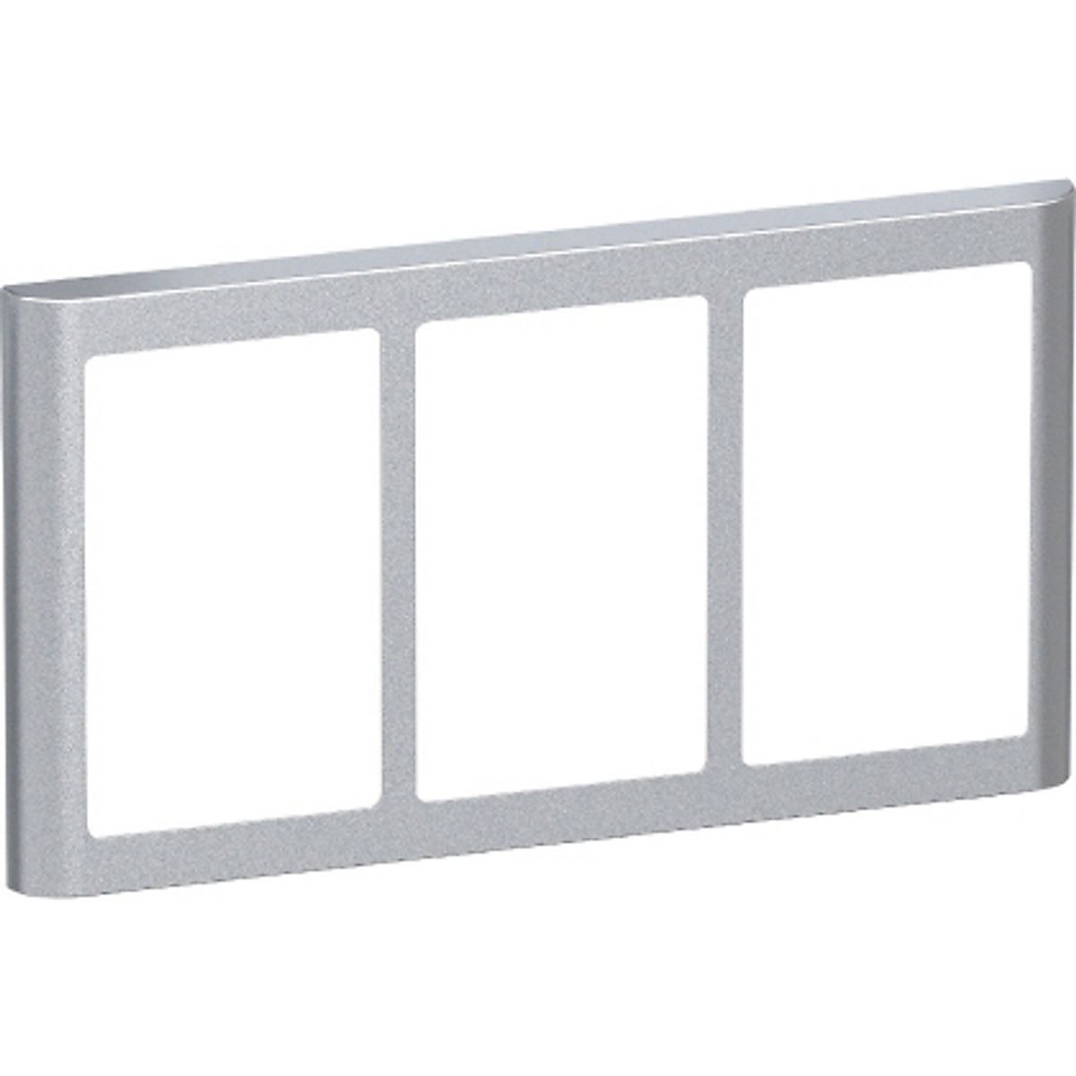 LK FUGA SOFT designramme 3x1,5 modul, Stålmetallic, AAK560D7315