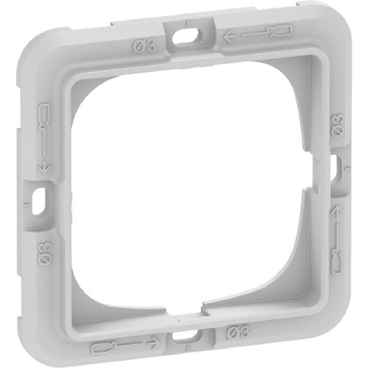 LK FUGA teknisk monteringsramme 1 modul for FUGA SOFT, AAK560D0010