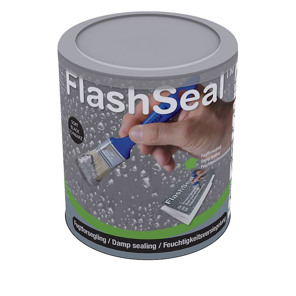 FlashSeal, sort - 1,13 kg gummimaling