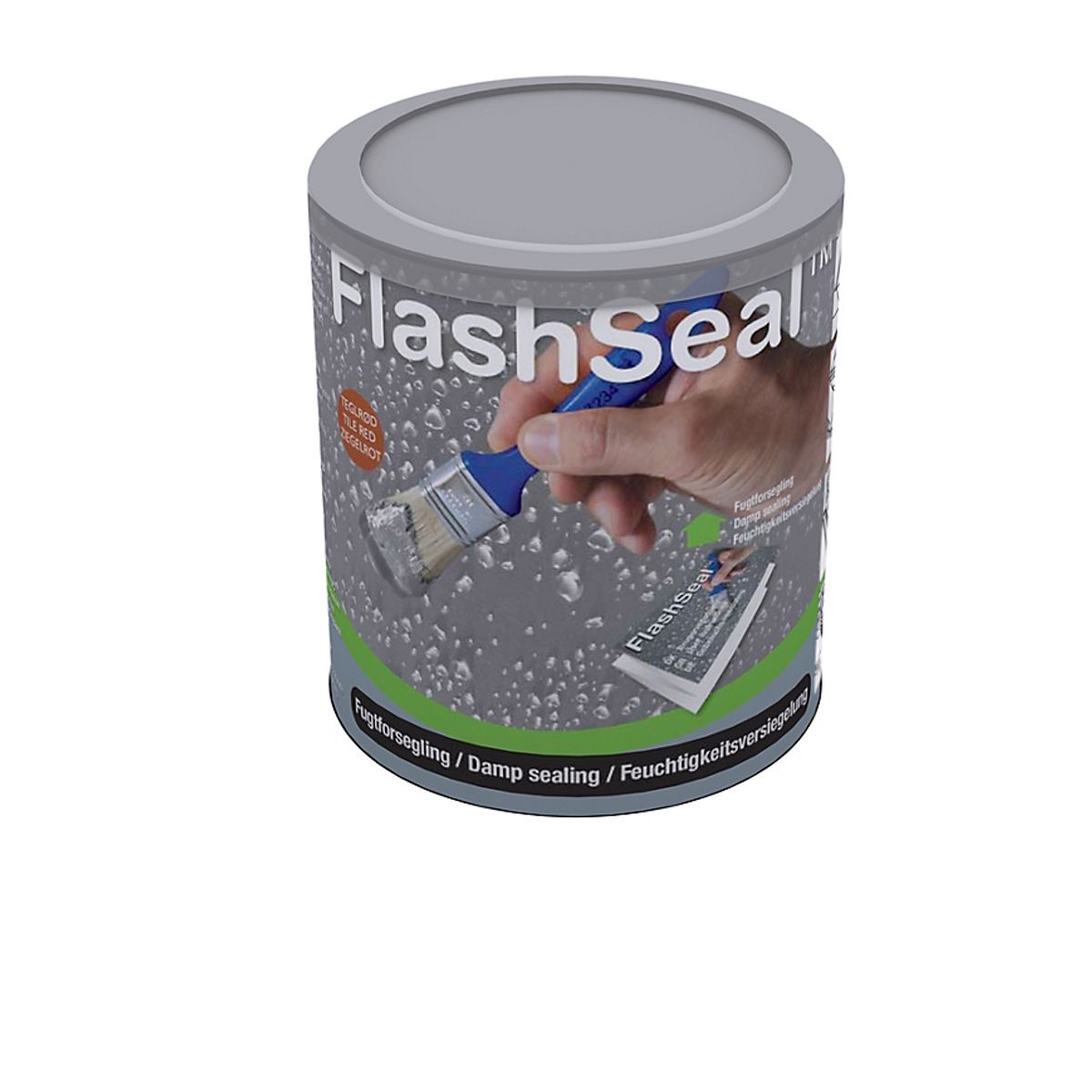 FlashSeal, teglrød - 1,13 kg gummimaling