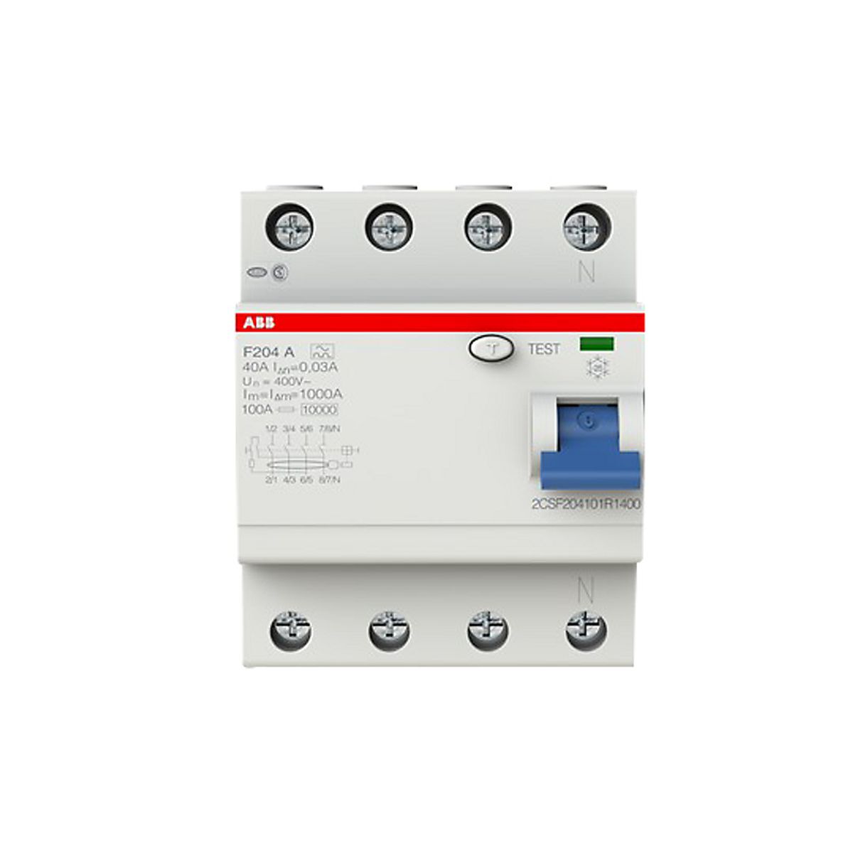 Hpfi Rcd Relæ 40A 4P 30Ma