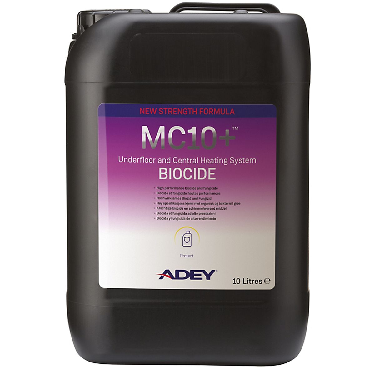 ADEY MC10+ Biocider 10ltr. Plastdunk dækker 2500 liter