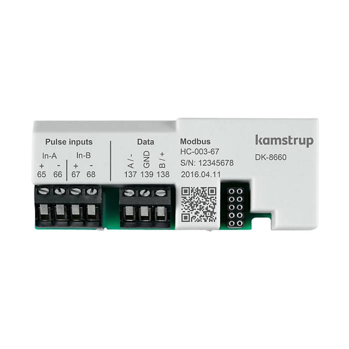 Kamstrup Modbus RTU Modul, inputs (In-A, In-B) xx3