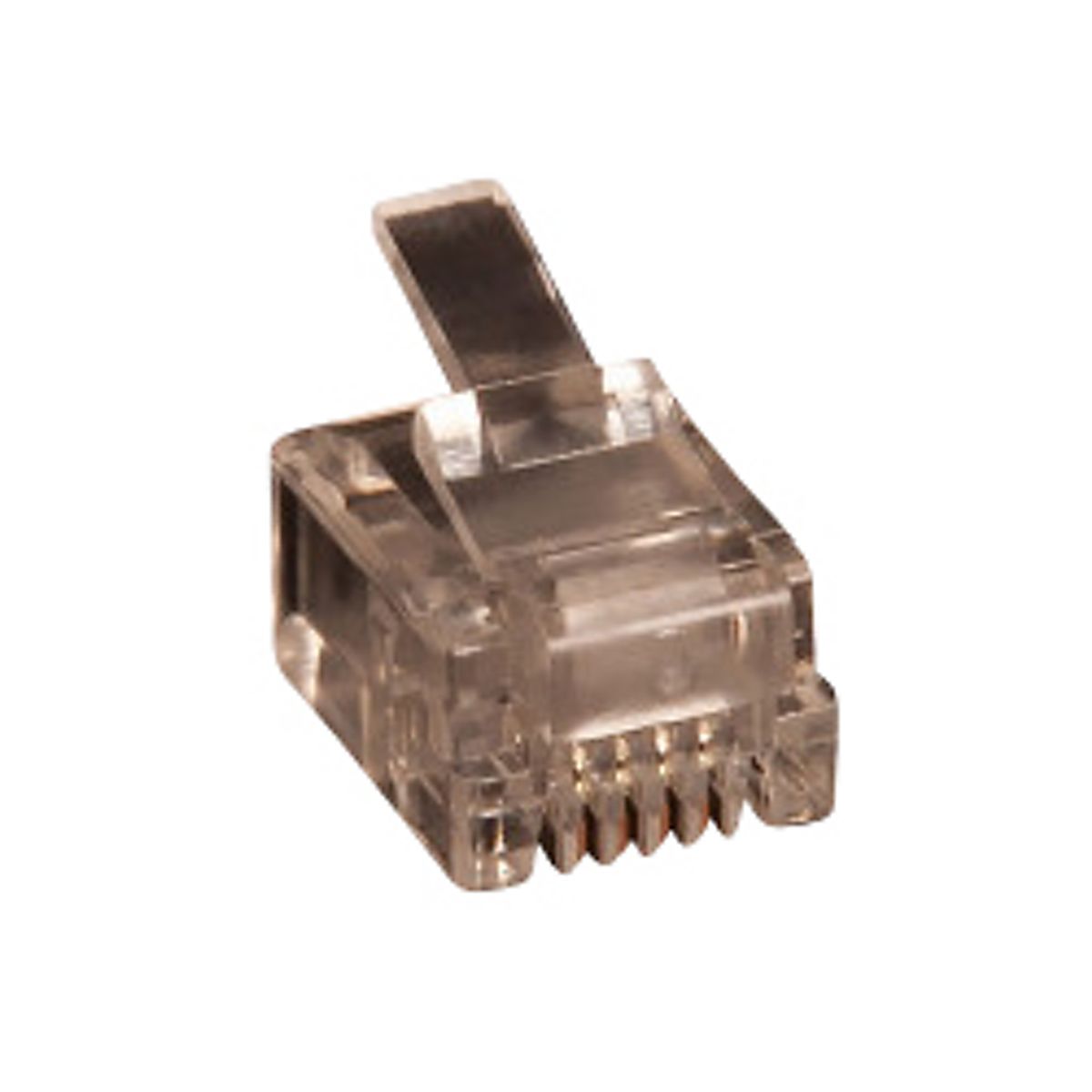 Rj11 Modular Plug UTP 6P4C for flad kabel, 125445