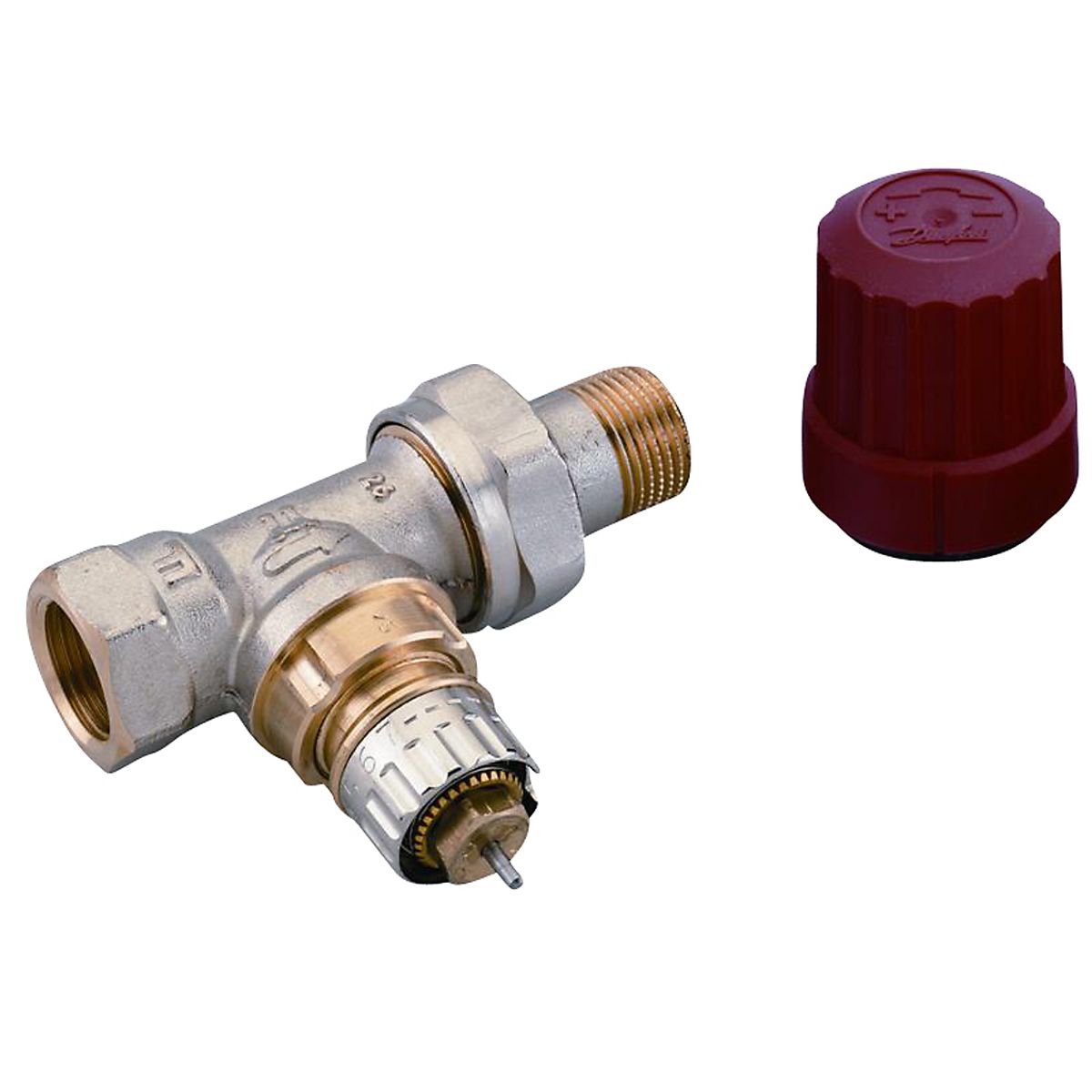 Danfoss RA-N radiatorventil 10, 3/8'' ligeløbende, 013G0012