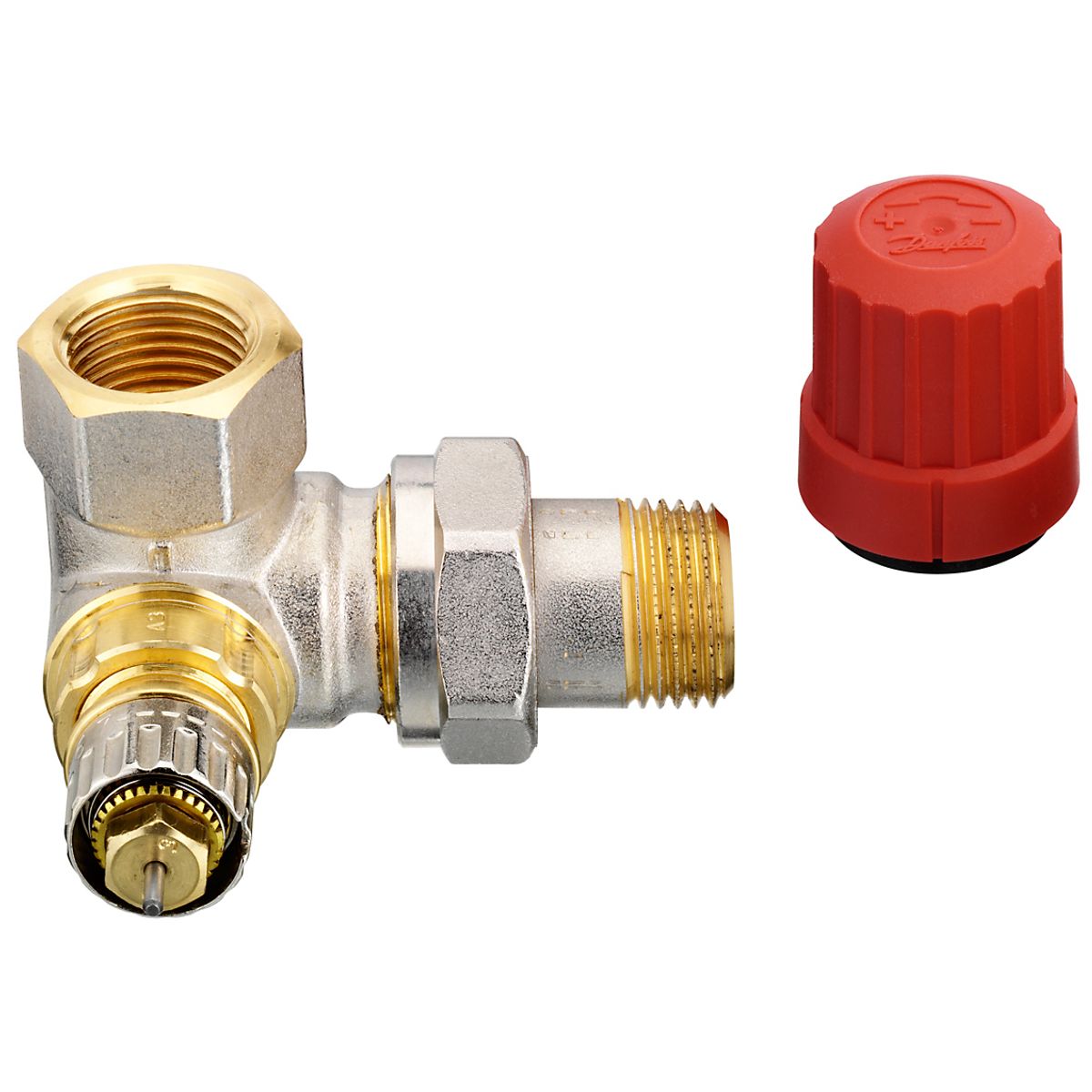 Danfoss RA-N radiatorventil 15, 1/2'' højremonteret sideløb, 013G0233