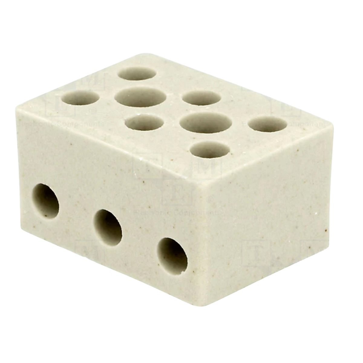 Porcelæn kronemuffe 3x6mm2 157-3 #Kronemuffer 3X6 Mm²