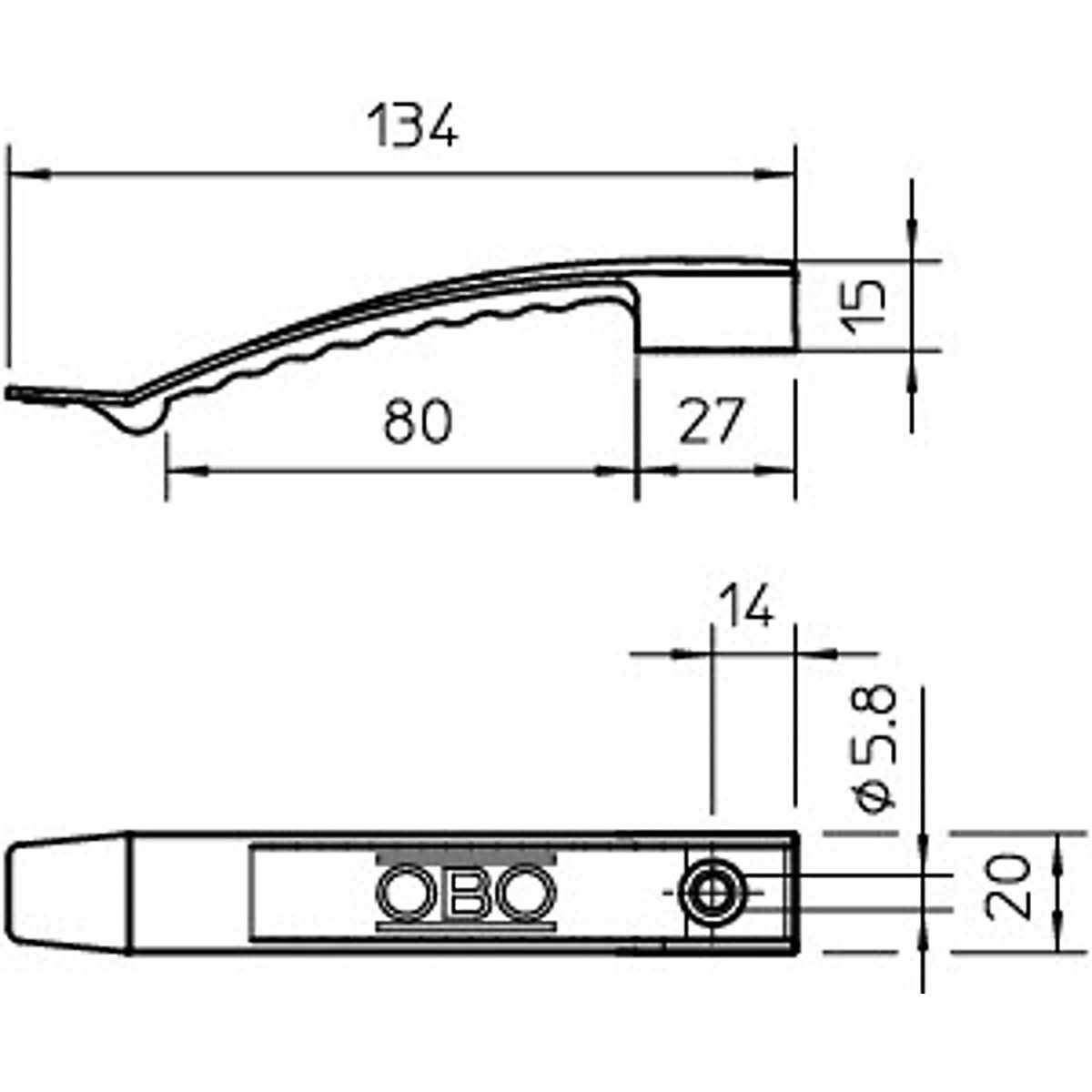 Kabelholder 1X8-3X1,5 Grå 2032 Sp