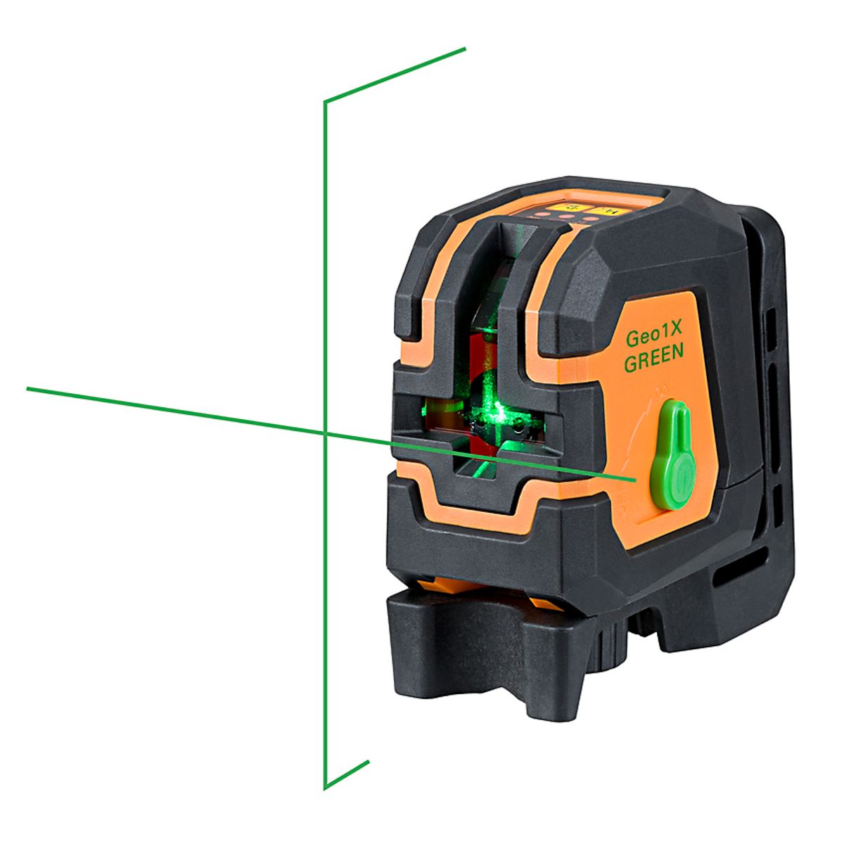 Geo-fennel krydslaser Geo1X, grøn selvnivellerende, inkl. 4xAA batt. & blød taske