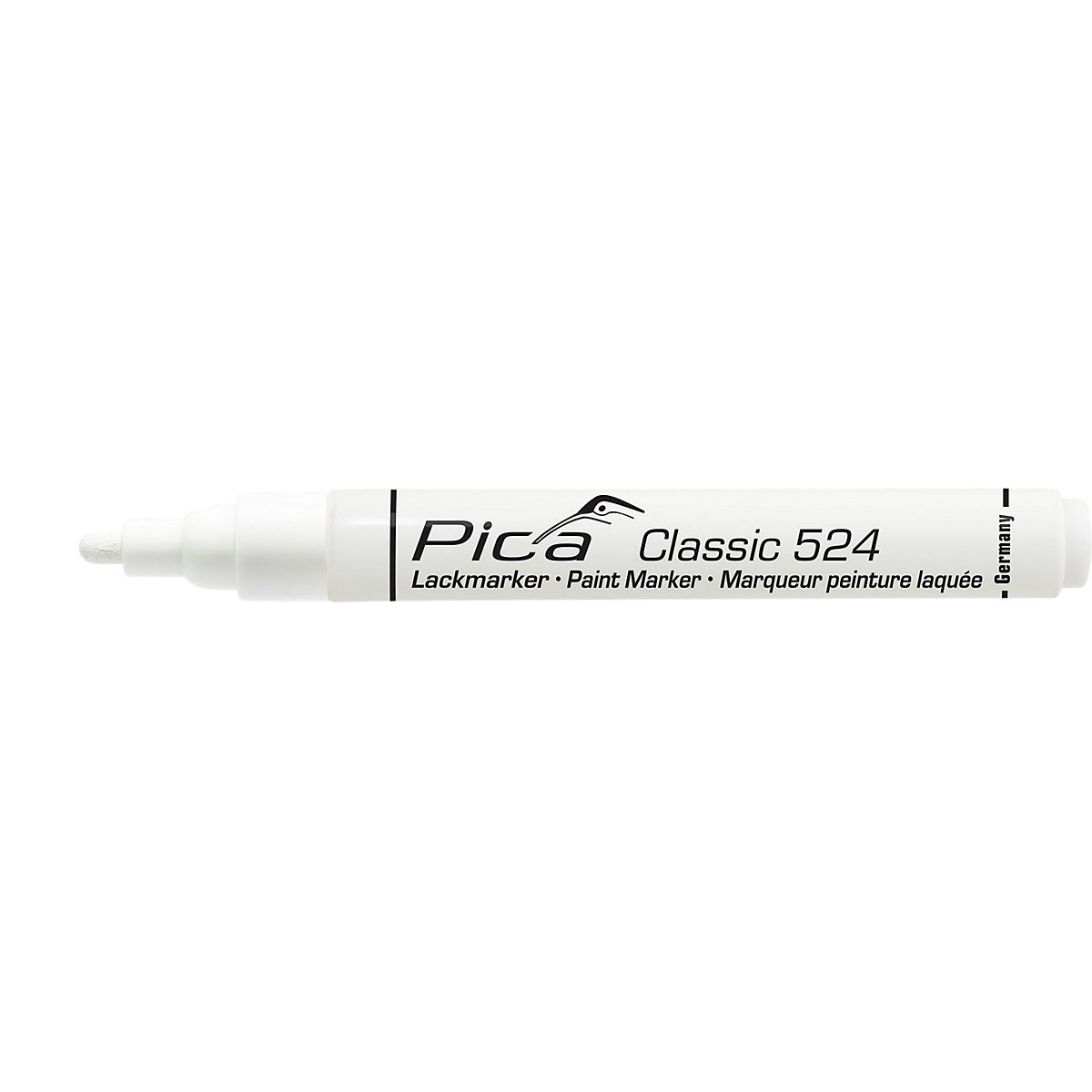 Pica Mærkepen hvid Classic Industry paint marker med rund spids 2-4 mm