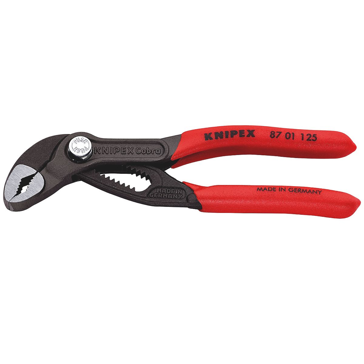 Knipex vandpumpetang 125mm Indstilling ved tryk på en knap - 87 01 125 Cobra