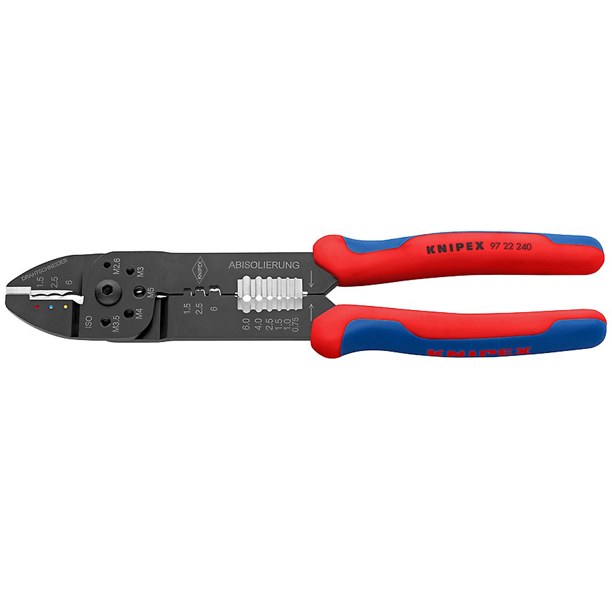 Knipex Crimptang 97 22 240 med flerkomponent-håndtag