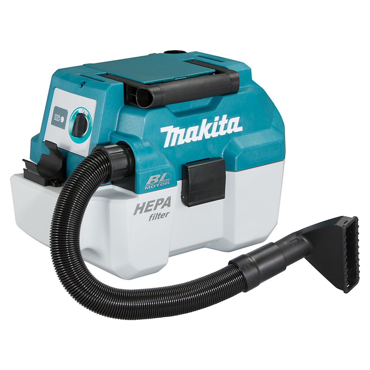 Makita Støvsuger 18V. Til tør- og vådsugning. Poseløs. Uden batteri & lader. DVC750LZ