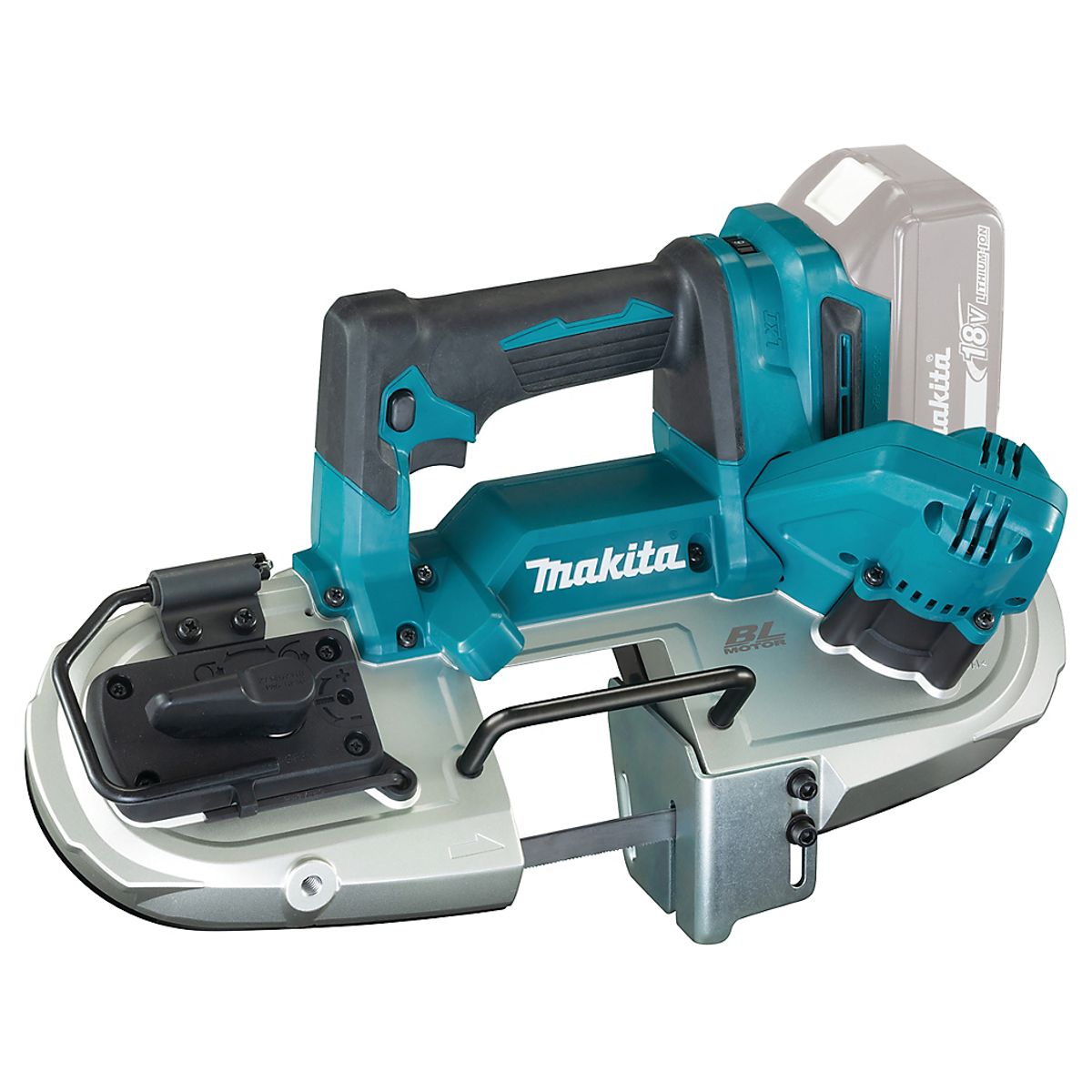 Makita Båndsav 18V DPB183Z - med integreret LED lampe, lev. uden batteri & lader