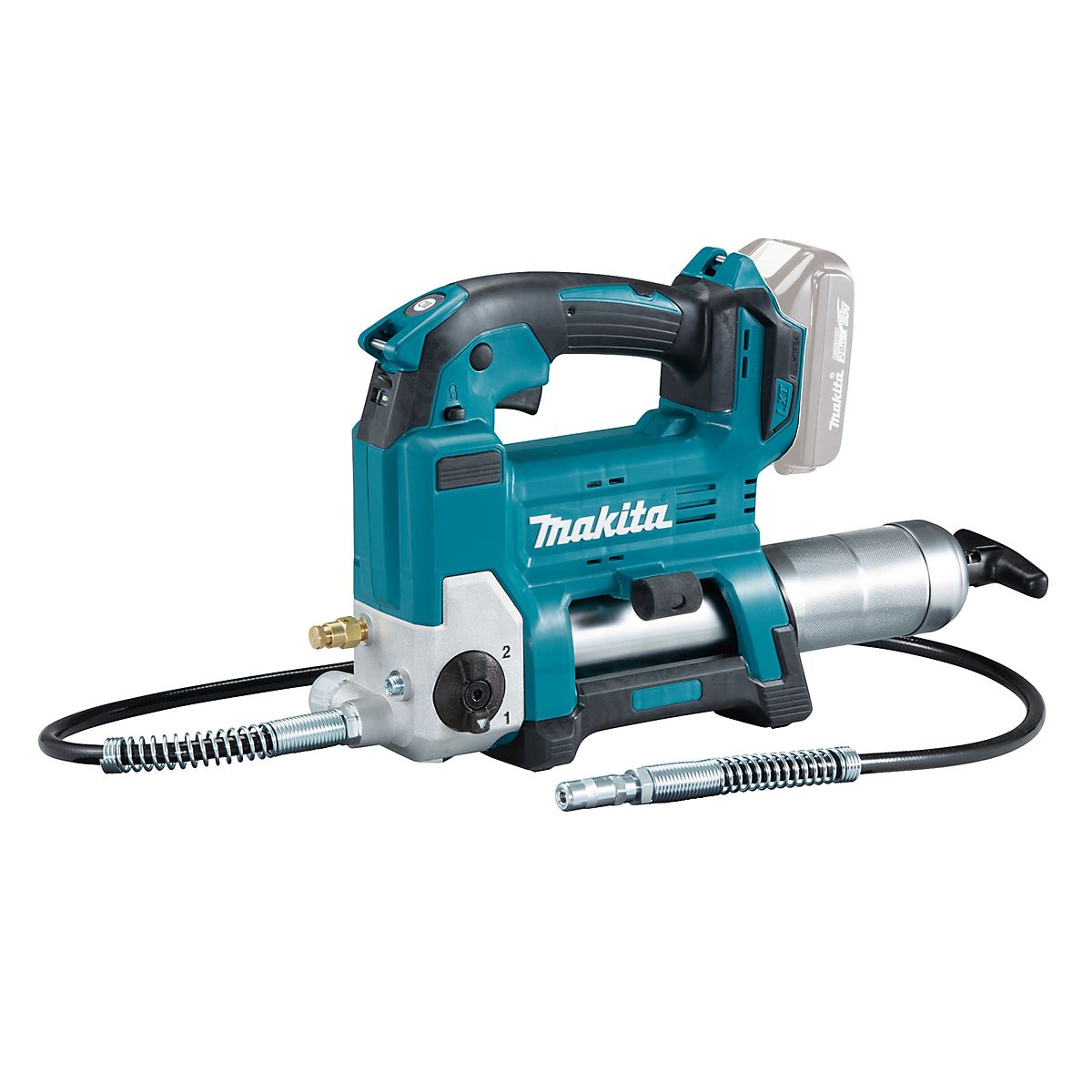 Makita fedtsprøjte 18V DGP180Z, beholder på 475ml, m/1,2m slange, uden batteri & lader